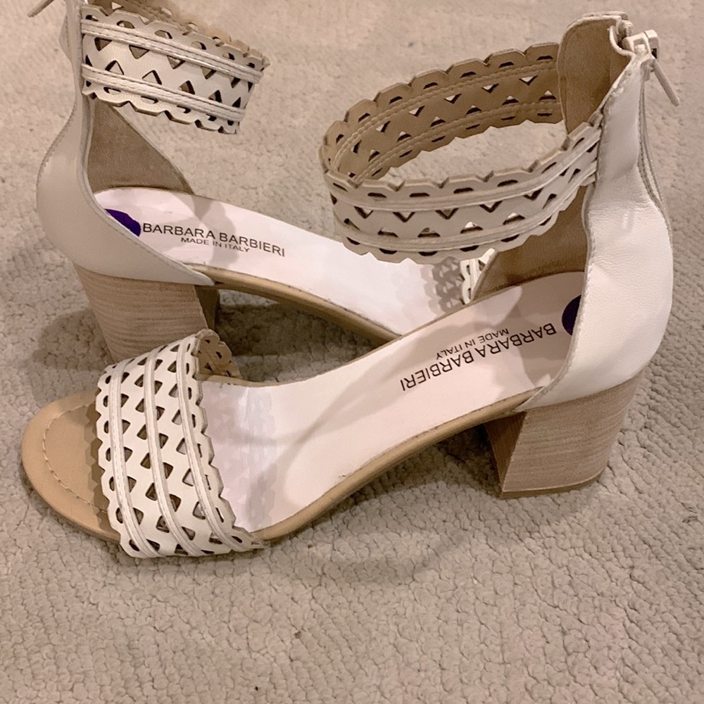 Size 81/2 Sandals, worn twice. They are leather, made in Italy, Barbara Barbieri
